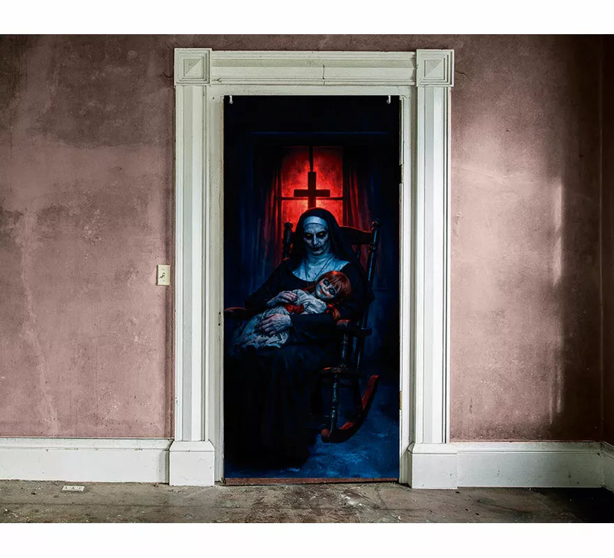 Decoración Puerta Monja Tenebrosa de 80x180 cm