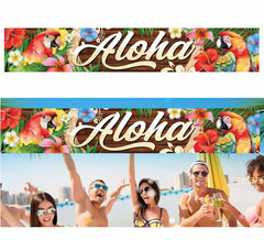 Aloha- Dekoration aus 290 x 150 cm großem Stoff