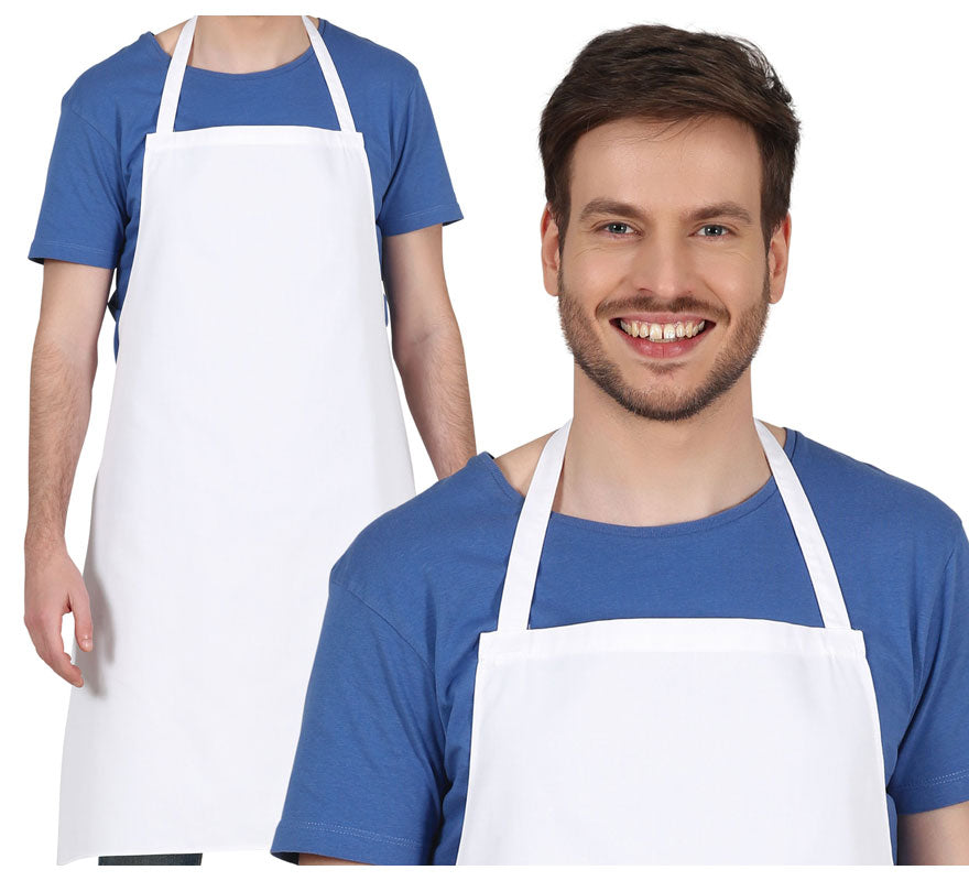 Translation missing: de.Delantal Blanco Cocinero Adulto