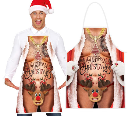 Delantal con Reno para Navidad