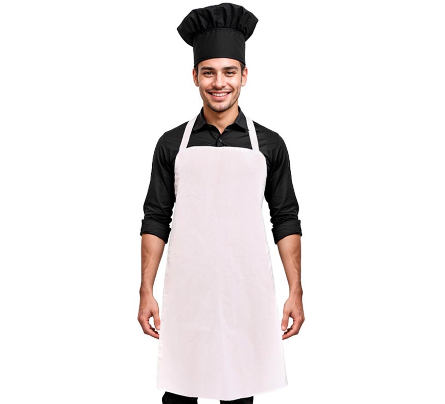 Translation missing: de.Delantal de Chef blanco clásico adulto