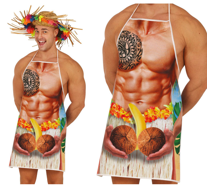 Translation missing: de.Delantal de Hawaiano musculoso adulto