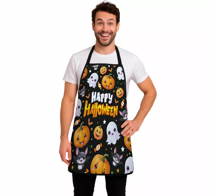 Translation missing: de.Delantal Happy Halloween para adulto