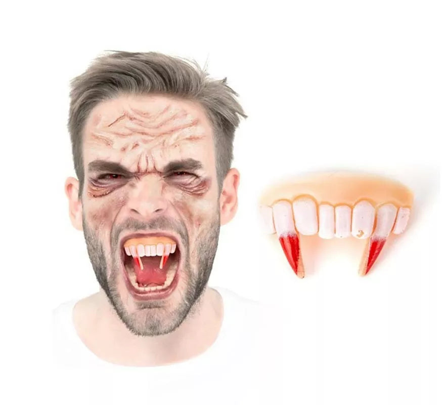 Translation missing: de.Dentadura Vampiro FX con colmillos ensangrentados