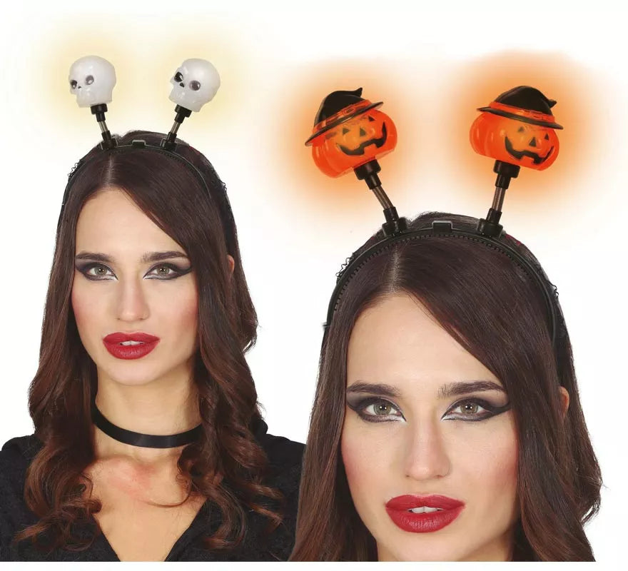 Translation missing: de.Diadema Calavera o Calabaza con Luz Surtidas