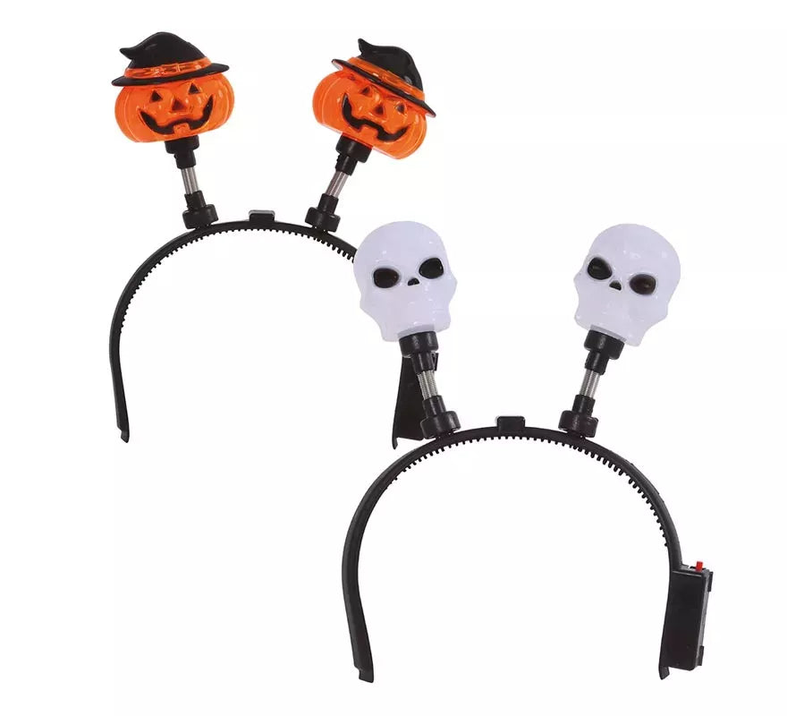 Translation missing: de.Diadema Calavera o Calabaza con Luz Surtidas