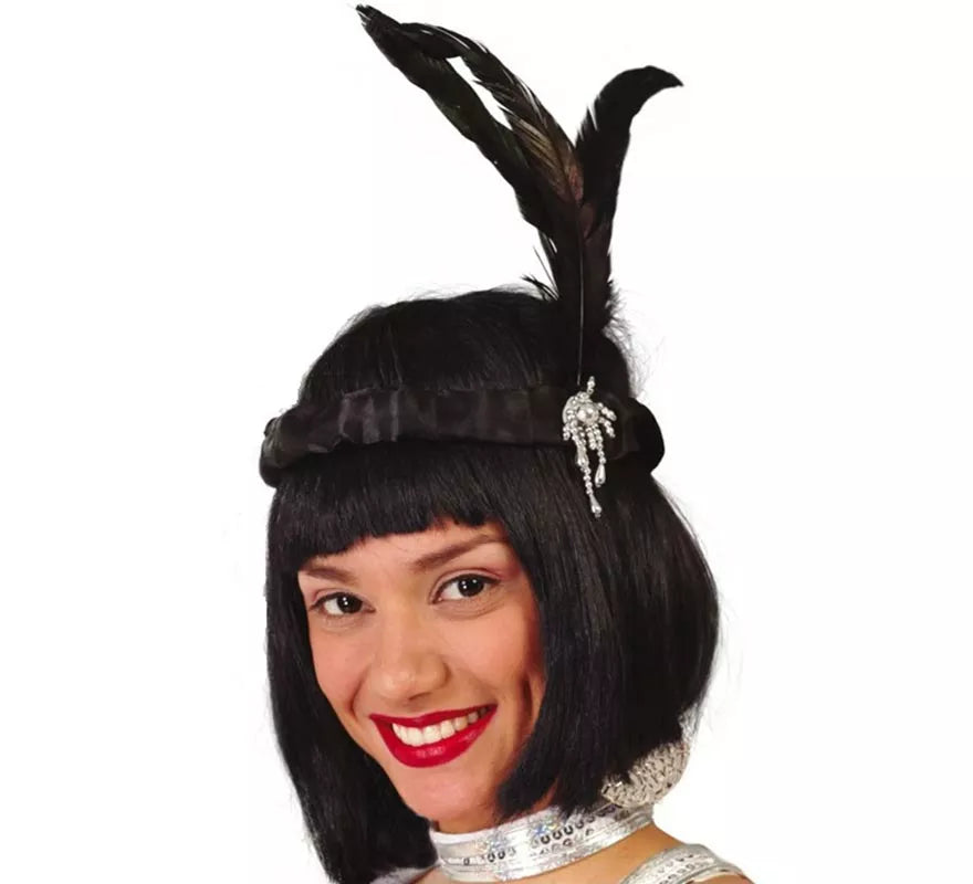 Translation missing: de.Diadema Charlestón con plumas