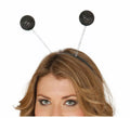 Diadema con antenas y bolas escarcha en varios colores