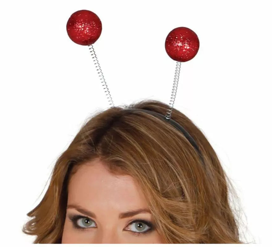 Translation missing: de.Diadema con antenas y bolas escarcha en varios colores