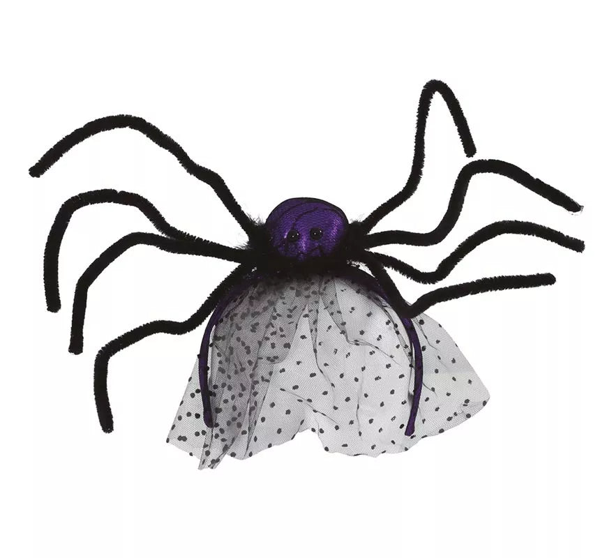 Translation missing: de.Diadema con Araña Lila y Velo
