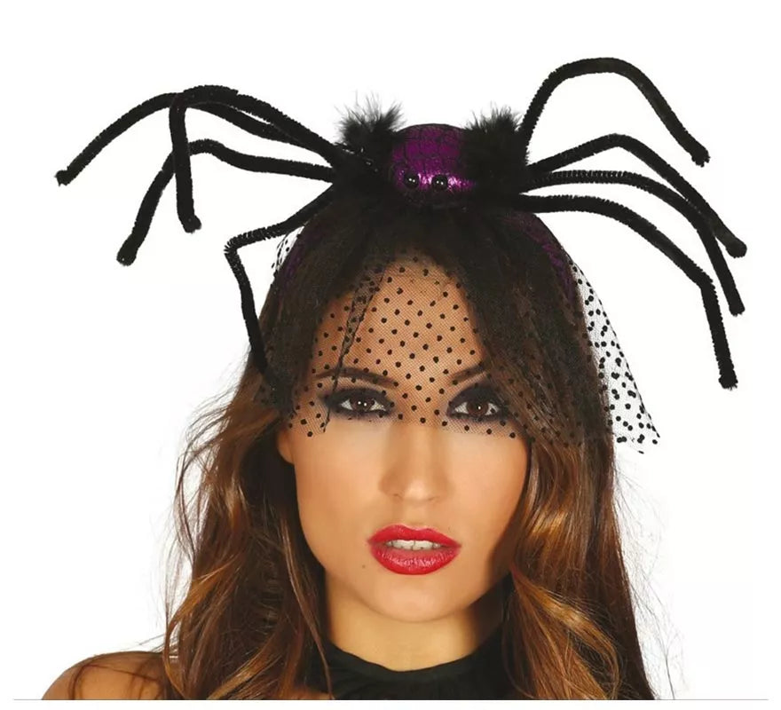 Translation missing: de.Diadema con Araña Lila y Velo