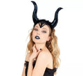 Diadema con Cuernos de Bruja Malvada Negra