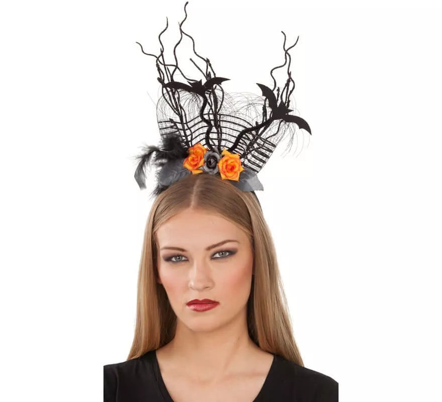 Translation missing: de.Diadema con Murciélagos y Flores
