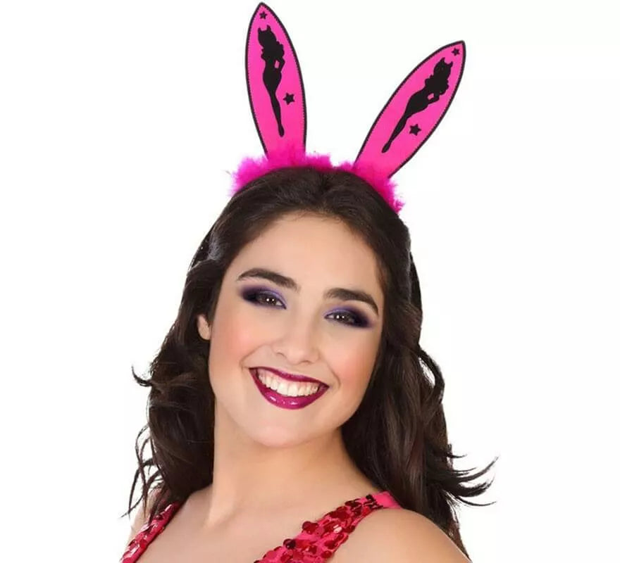 Translation missing: de.Diadema con Orejas de Conejita rosa