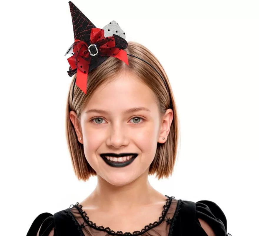 Translation missing: de.Diadema con Sombrero de Bruja Infantil