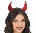 Diadema Cuernos rojo Brillo