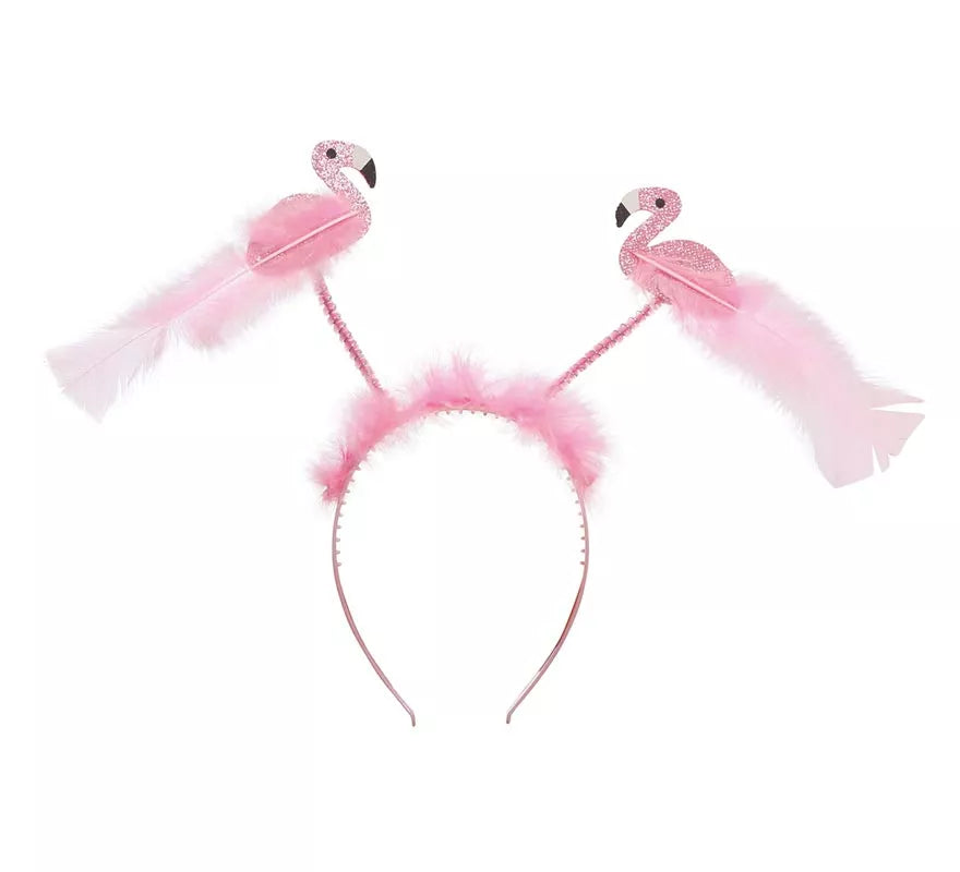 Translation missing: de.Diadema de 2 Flamencos con Plumas