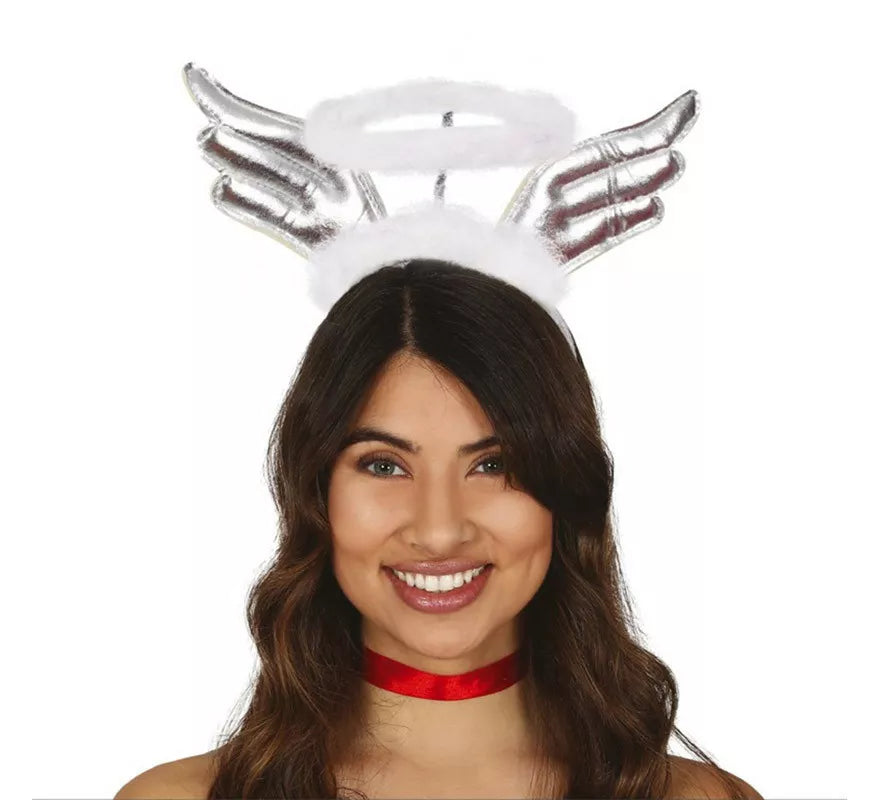 Translation missing: de.Diadema de Ángel con Alas Plata