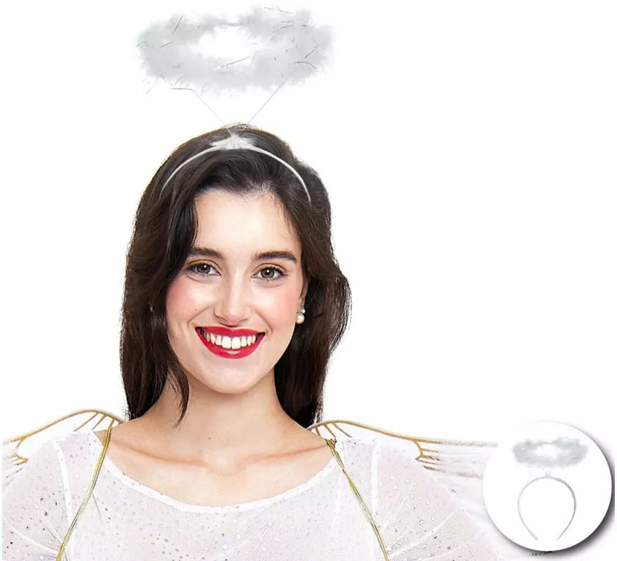 Translation missing: de.Diadema de Ángel con aureola blanca