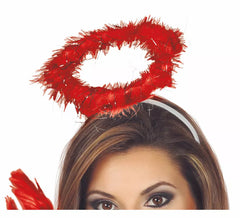 Angel Halo Stirnband mit rotem Halo