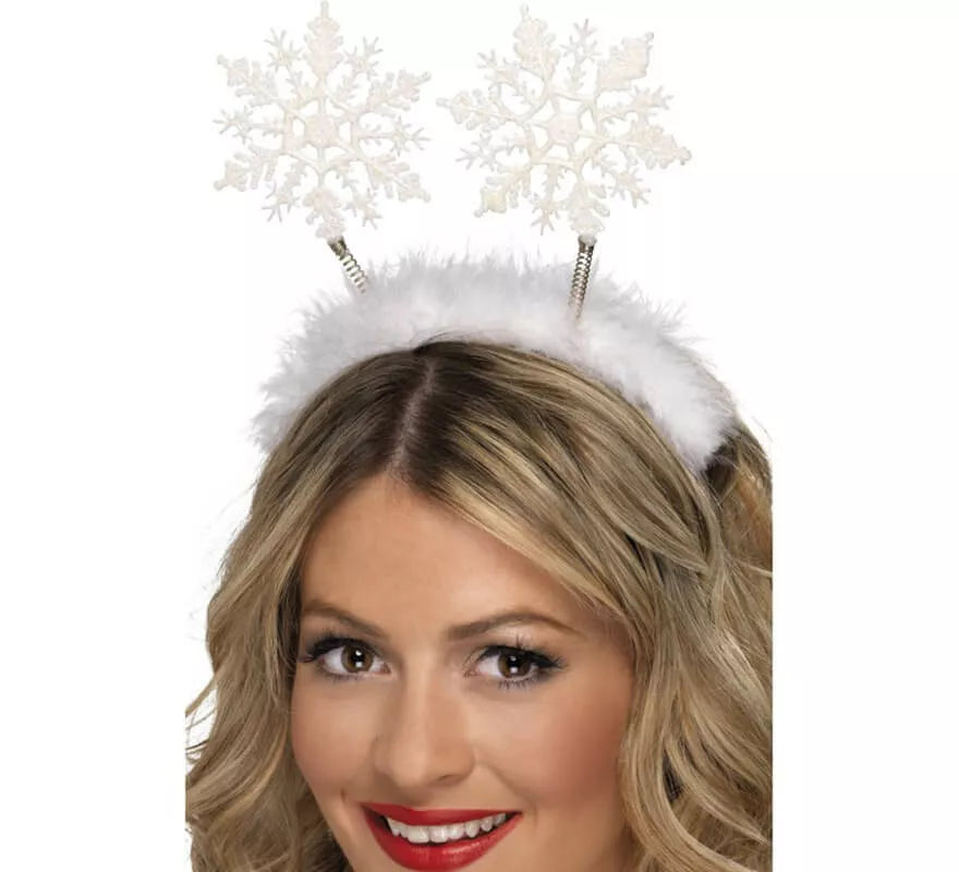 Translation missing: de.Diadema de Antenas de Copos de Nieve con Marabú