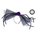 Diadema de Araña negra y morado con luz