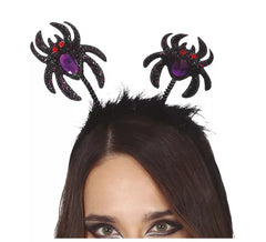 Black Glitter Spiders Diadem