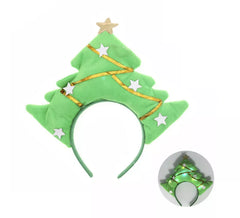 Weihnachtsbaum-Stirnband mit Licht