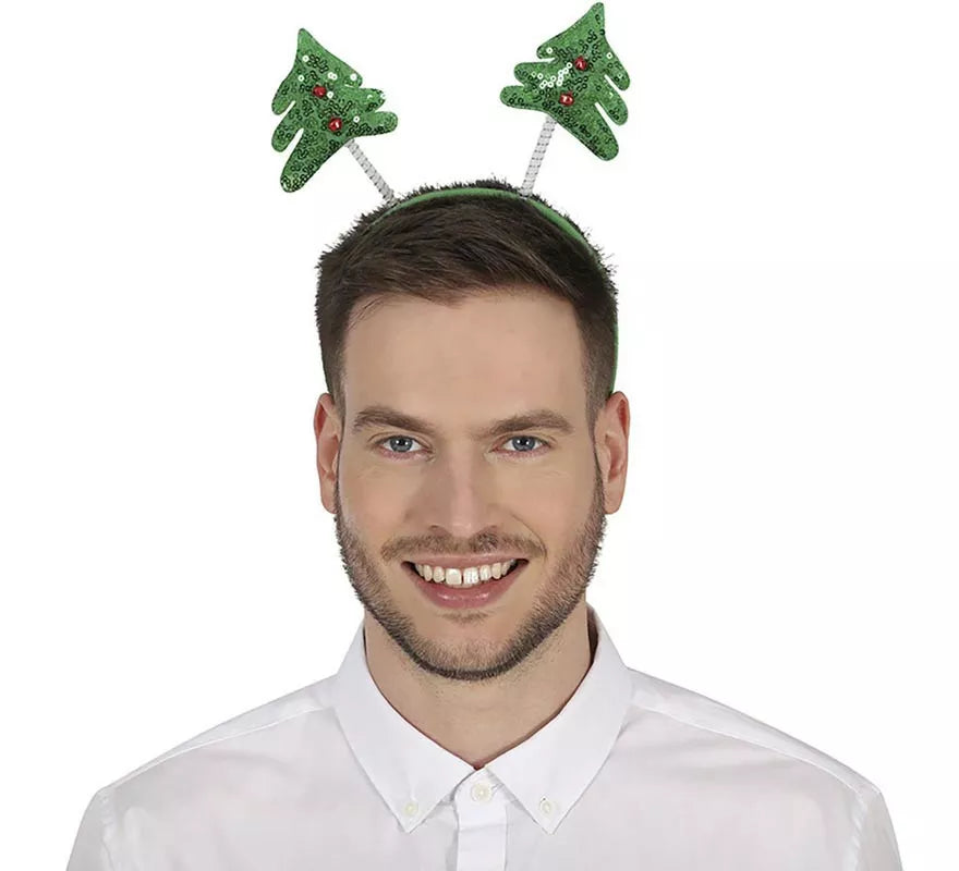 Translation missing: de.Diadema de Árboles de Navidad con lentejuelas