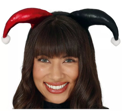 Diadema de Arlequin Roja y Negro