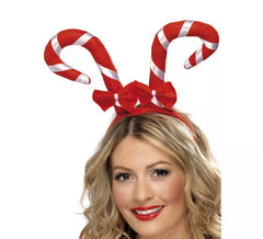 Candy Cane Stirnband mit Bögen