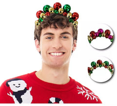 Weihnachtskugel-Stirnband in verschiedenen Farben