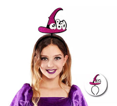 Lila Boo Witch Stirnband für Kinder