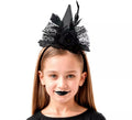 Diadema de Bruja con Rosa negra Infantil