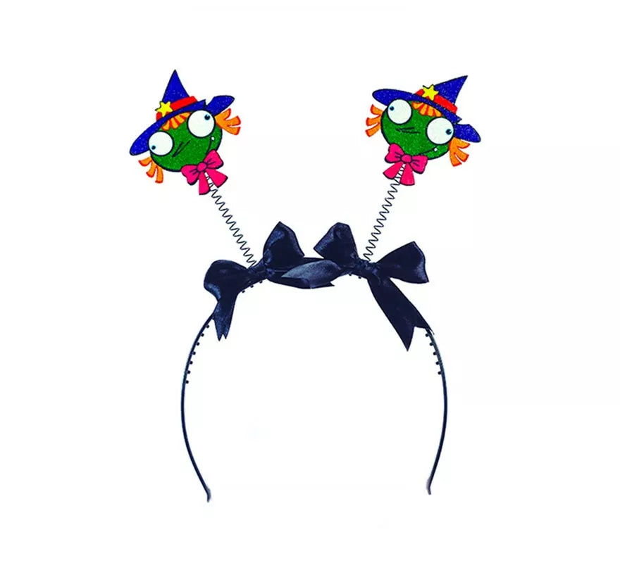 Translation missing: de.Diadema de Brujas coloridas con lazos