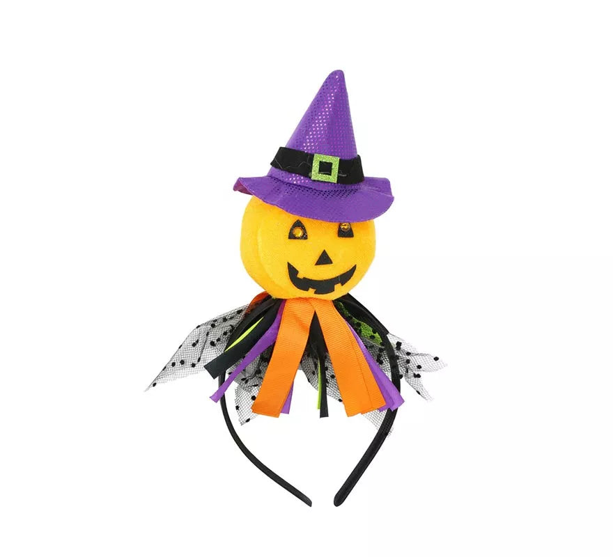 Translation missing: de.Diadema de Calabaza con Gorro de Bruja