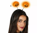 Diadema de Calabaza naranja con luz
