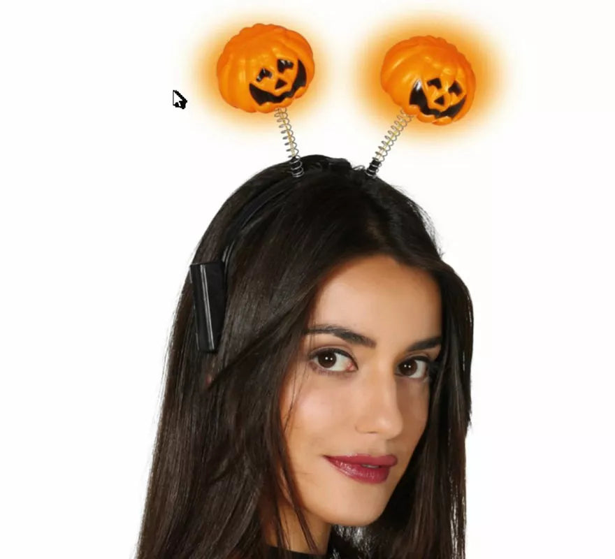 Translation missing: de.Diadema de Calabaza naranja con luz
