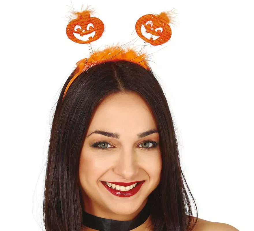 Translation missing: de.Diadema de Calabazas con Marabú naranja