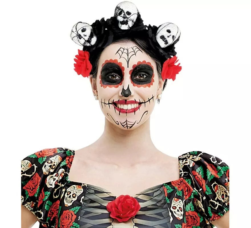 Translation missing: de.Diadema de Calaveras con rosas