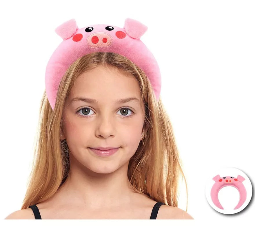 Translation missing: de.Diadema de Cerdita de peluche infantil