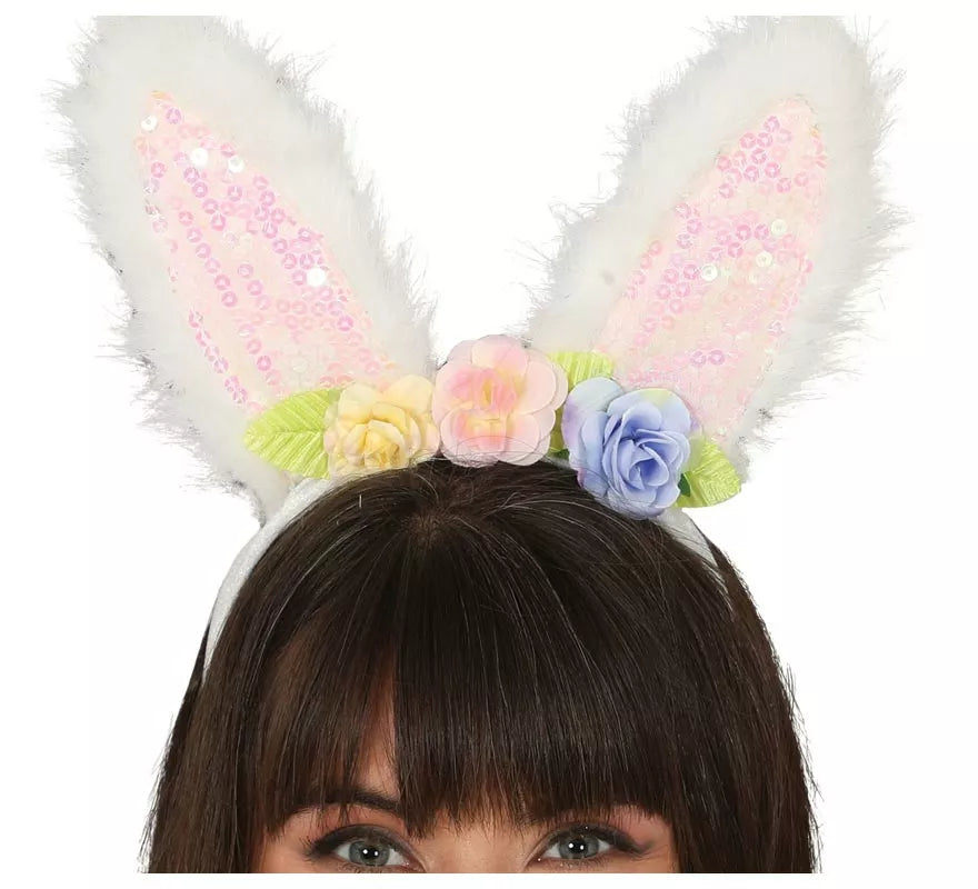 Translation missing: de.Diadema de Conejita con de Lentejuelas y Rosas