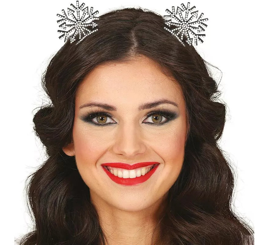 Translation missing: de.Diadema de Copos de Nieve plateado
