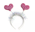 Diadema de Corazón rosa brillante