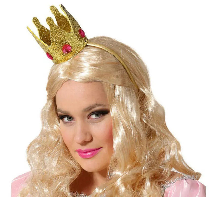 Translation missing: de.Diadema de Corona Dorada de Reina