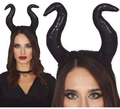 Diadema de Cuernos Negros Malvada