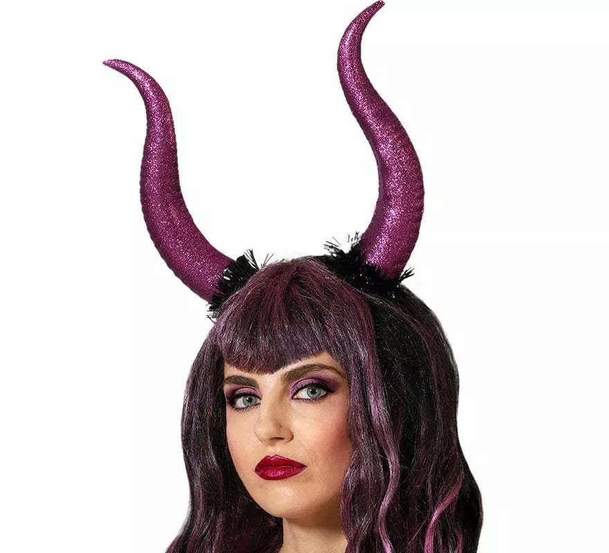 Translation missing: de.Diadema de Demonio de Cuernos morados