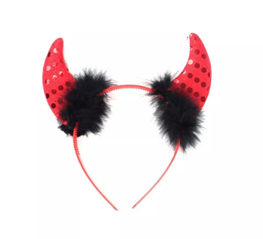 Translation missing: de.Diadema de Diablesa con plumas negras