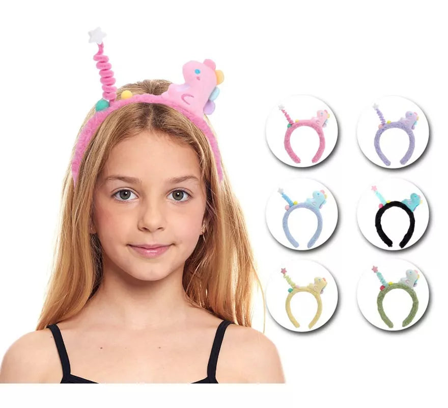 Translation missing: de.Diadema de Dinosaurio de peluche en colores surtidos infantil
