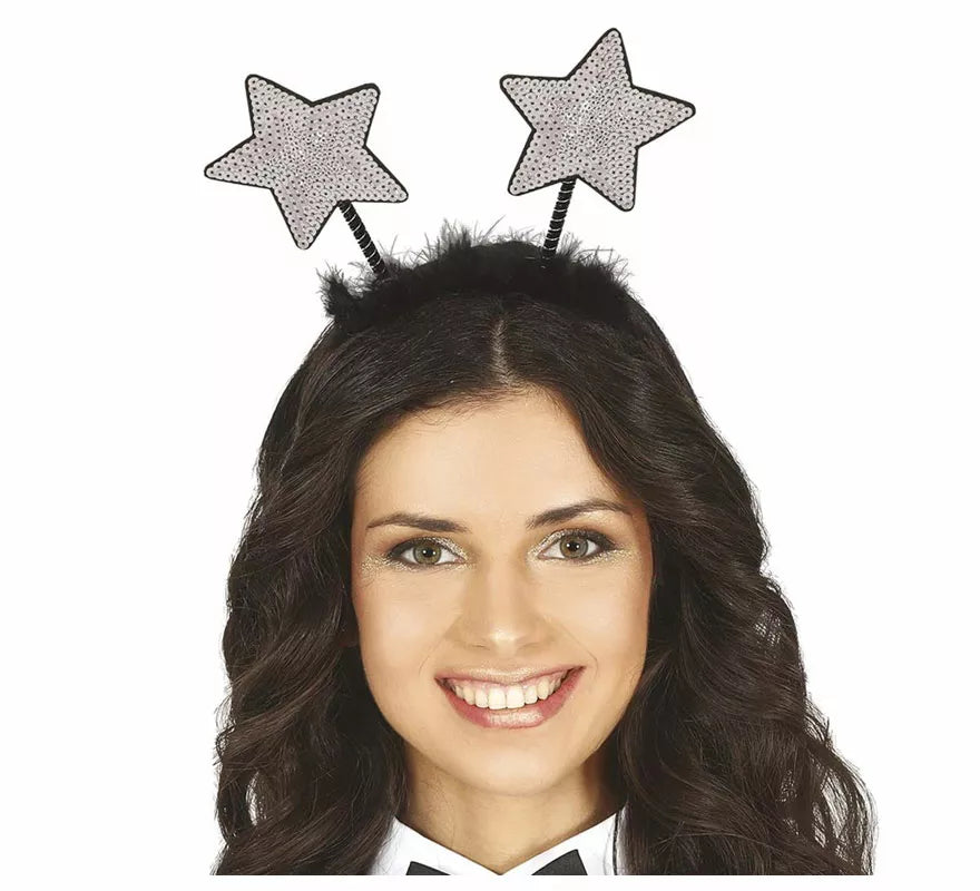 Diadema de Estrellas con Lentejuelas en dos colores